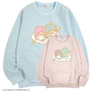 Hoodie Kiki & Lala Sanrio Little Twin Stars Wool-Lined Sweatshirt Embroidered