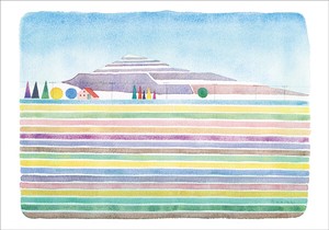 ポストカード イラスト 山田和明「ルツェルン郊外の農村」絵本作家 水彩画 メッセージカード