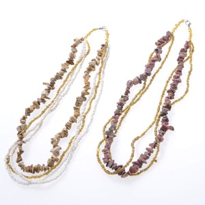 Set Stone Beads Universal Necklace 2 Colors
