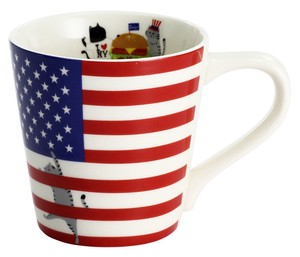 猫国旗マグカップ　USA