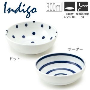 Mino ware Large Bowl Cafe Dot Scandinavian Border Made in Japan