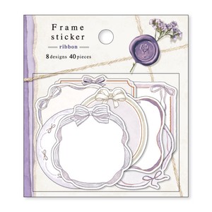 Frame Sticker 81128 ribbon / Sticker size H48 x W45mm 2022