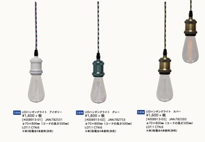 Retro LED Hanging Light Timer Attached
