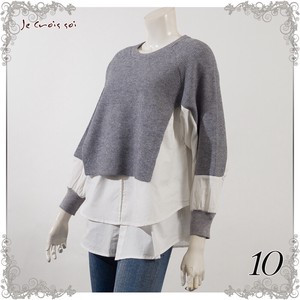 100 Material Fabric Switch Knitted Tunic Material Short Knitted Layering Lady
