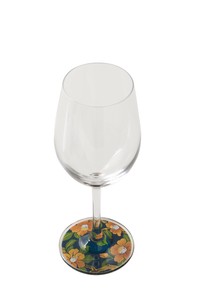 Floral Pattern Wine Glass Makie Wine Glass Kantsubaki 2022