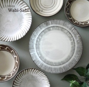 Light-Weight Plates Mino Ware Nature Folk Craft Design Plate Series