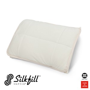 SilkFill 洗えるシルク枕パッド 中わた絹100％(富岡シルク(ぐんま200))