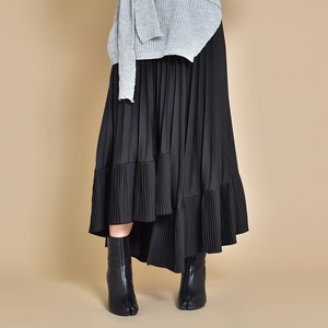 Asymmetry Pleats Skirt Ladies 2 8 1