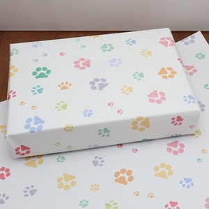 Colorful Cat Paw Wrapper Footprints Cat