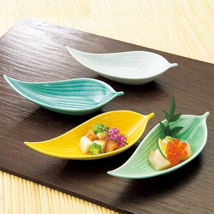 Mino ware Side Dish Bowl Moegi Yellow Green Made in Japan