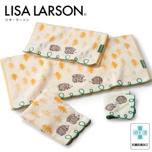 【LISA LARSON】リサ・ラーソン くるくる散歩 ミニ・ウォッシュ・フェイス・バスタオル【抗菌防臭加工】