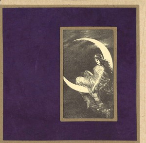 グリーティングカード 多目的/アート クローズリー「月に座る女神」窓付きメッセージカード