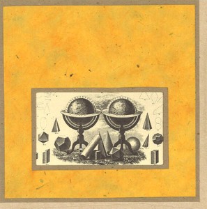 グリーティングカード 多目的/アート クローズリー「二つの地球儀」窓付きメッセージカード