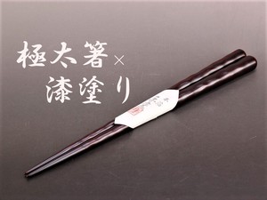 Ironwood Chopstick Thick Echizen Lacquerware Wooden 24 for Men Washoku Made in Japan