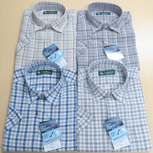 Short Sleeve Toyayanagi Grid Pattern Casual Shirt