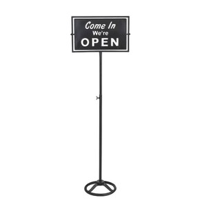 [DULTON] SPINNER SIGN AND OPEN CLOSED BLACK Stand
