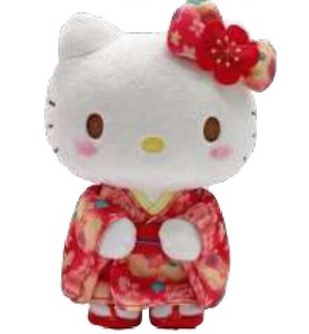 娃娃/动漫角色玩偶/毛绒玩具 Hello Kitty凯蒂猫 系列 毛绒玩具 Sanrio三丽鸥 和服 三丽鸥
