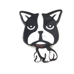 Brooch Acrylic Bulldog