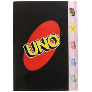 【ポケットファイル】UNO ウノ ダイカット5ポケットA4クリアファイル ロゴ