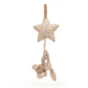 Blossom Bea Beige Bunny Musical Pull