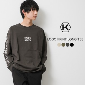T-shirt Long Sleeves Large Silhouette Tops Men's