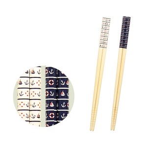 筷子 洗碗机对应 条纹 混装组合 22.5cm 2颜色 日本制造
