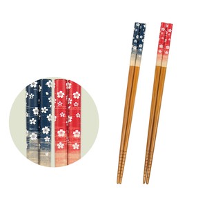 Chopsticks Assortment Cherry Blossom Sakura Japanese Pattern 22.5cm 2-colors Made in Japan
