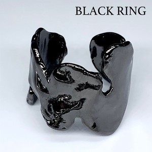 真鍮リング ブラックリング 指輪 エースリング 黒い指輪 フリーリング アクセサリー W83「2022新作」