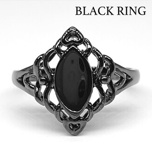 真鍮リング ブラックリング 指輪 エースリング 黒い指輪 透かし アクセサリー N241「2022新作」