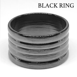 Plain Ring Rings black Simple