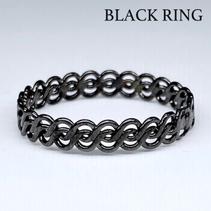 真鍮リング ブラックリング 指輪 エースリング 黒い指輪 透かし アクセサリー J175「2022新作」