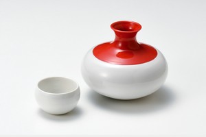 Mino ware Barware Red Porcelain Made in Japan