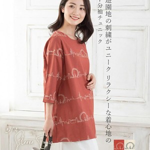 30 OF Three-Quarter Length Embroidery Tunic