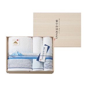 Bathing Towel 1 Pc Face Towel 2 Pcs Made in Japan Mt. Fuji Dyeing