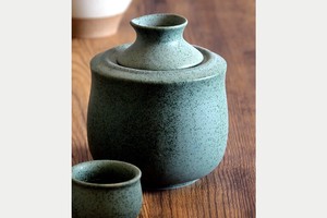 Mino ware Sake Item Green Made in Japan