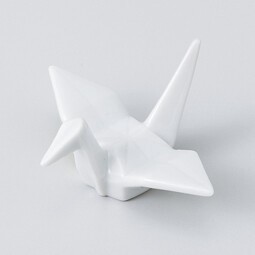 Origami crane shape Chopstick Rest Mino ware