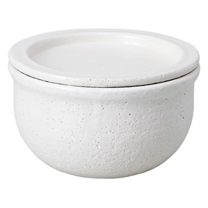 一膳おひつ白（耐熱） [kitchenware made in Japan 万古焼]