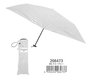 【2022新作】【晴雨兼用傘】薄型3段折り畳み傘　That's my favorite ブルーグレー