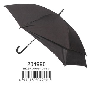 【2022新作】【晴雨兼用傘】背中が濡れない傘　ブラックxブラック
