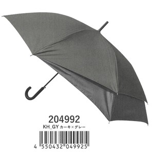 【2022新作】【晴雨兼用傘】背中が濡れない傘　カーキxグレー