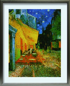 2024年2月20日より価格改定 7.000円→7.500円 Vincent van Gogh Pavement Cafe at night L(SV)