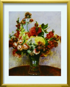 2024年2月20日より価格改定 7.000円→7.500円 Pierre-Auguste Renoir Fleurs dans un Vase L(GD)