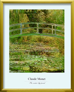 2024年2月20日より価格改定 7.000円→7.500円 Claude Monet The water lily Pond L(GD)