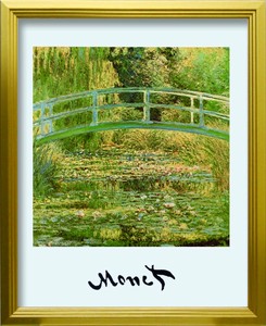 2024年2月20日より価格改定 3.800円→4.500円 Claude Monet The water lily Pond S(GD)