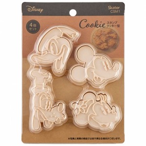 Stamp Cookie Mold Confectionery Tools 4 kinds Set Mickey Mouse