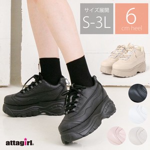 6cm Heel Thick-soled Lace-up Sneaker 30 4 94