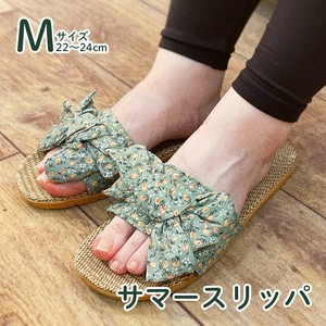 Slippers Slipper Small Floral Pattern Summer Front Opening