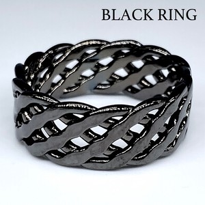 真鍮リング ブラックリング 指輪 エースリング 黒い指輪 シンプル アクセサリー J563「2022新作」