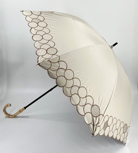 一級遮光　晴雨兼用　スライドショート傘　リング刺繍「2022新作」