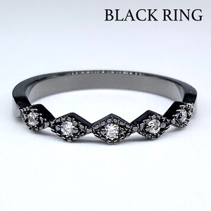 真鍮リング ブラックリング 指輪 エースリング 黒い指輪 スタッズ アクセサリー R840「2022新作」
